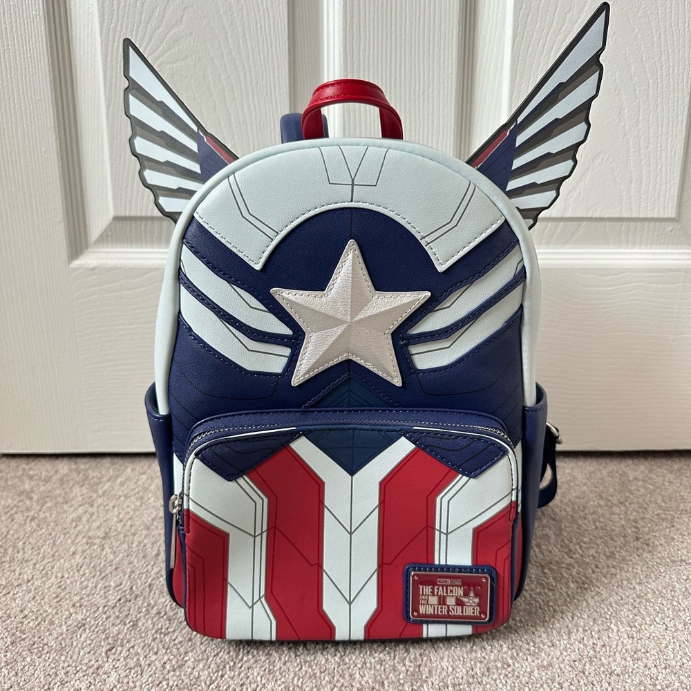 Captain America Marvel The Falcon & Winter Solider Loungefly Backpak